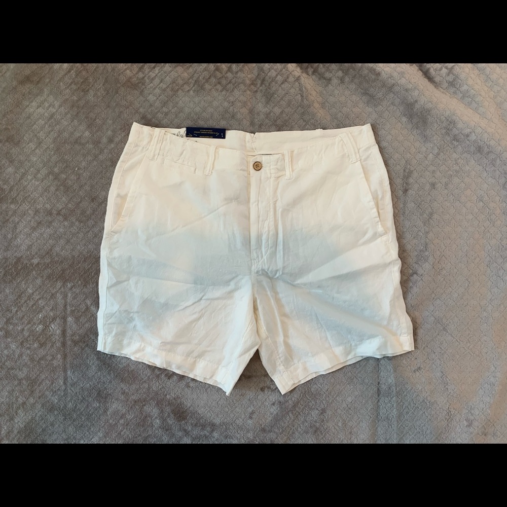 Mens Ralph Lauren Polo 8.5 inch Classic Fit Cotton Linen short